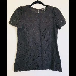 EXPRESS Floral Lace Tee